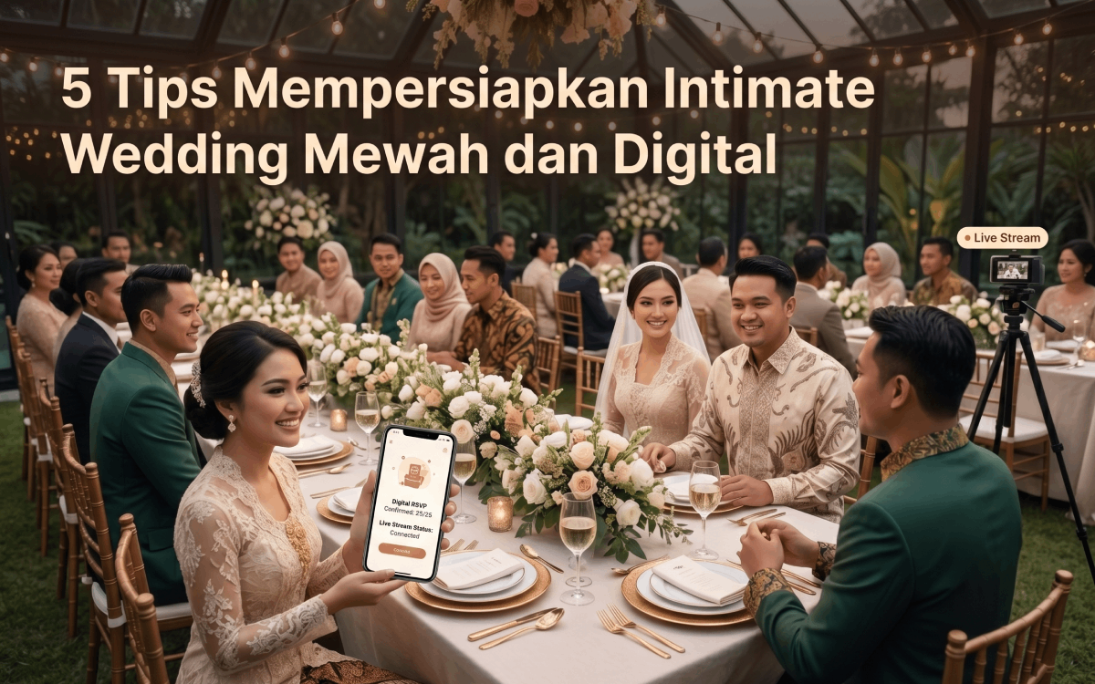 5 Tips Mempersiapkan Intimate Wedding Mewah dan Digital